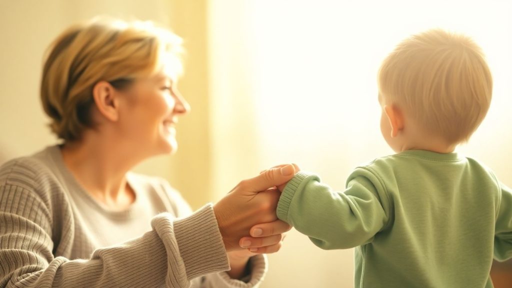 Părinte și copil, sprijin și înțelegere.